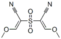 2,2'-sulfonylbis(3-methoxy-2-propenenitrile) Structure