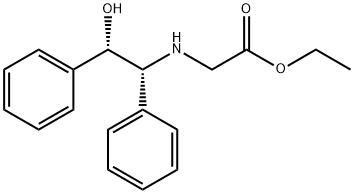 2-((1R,2S)-2-羟基-1,2-二苯基乙基氨基)乙酸乙酯, 112835-62-8, 结构式