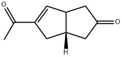 2(1H)-Pentalenone, 5-acetyl-3,3a,4,6a-tetrahydro-, (3aS)- (9CI) 化学構造式