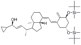 1,3-ビス-O-(TERT-ブチルジメチルシリル)カルシポトリエン 化学構造式
