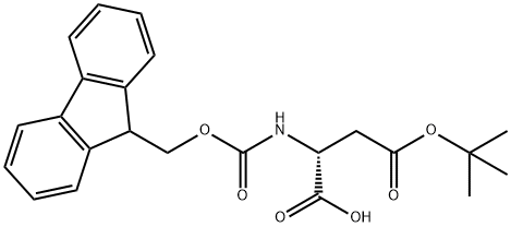 Fmoc-D-Aspartic acid beta-tert-butyl ester Struktur