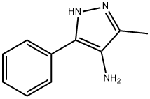 5-甲基-3-苯基-1H-吡唑-4-胺,112884-51-2,结构式