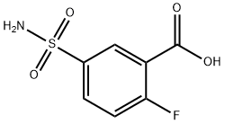 2-氟-5-磺酰胺基-苯甲酸 结构式