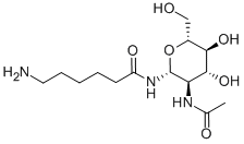 2-ACETAMIDO-N-(E-AMINOCAPROYL)-2-DEOXY-BETA-D-GLUCOPYRANOSYLAMINE Structure