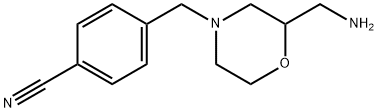 4-(2-AMINOMETHYL-MORPHOLIN-4-YLMETHYL)-BENZONITRILE DIHYDROCHLORIDE 结构式