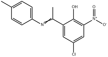 4-CHLORO-2-[1-[(4-METHYLPHENYL)IMINO]ETHYL]-6-NITRO-PHENOL,112932-69-1,结构式