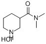 N,N-二甲基哌啶-3-甲酰胺盐酸盐, 112950-94-4, 结构式