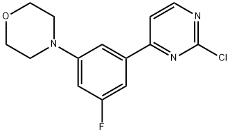 4-(3-(2-chloropyriMidin-4-yl)-5-fluorophenyl)Morpholine Struktur