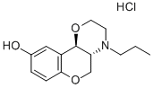 PD  125,530,  trans-(±)-3,4,4a,10b-Tetrahydro-4-propyl-2H,5H-[1]benzopyrano[4,3-b]-1,4-oxazin-9-ol  hydrochloride Structure