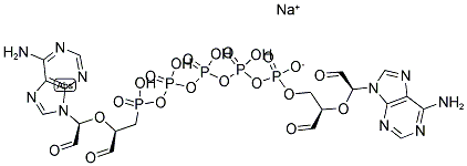 P1,P5-DI(ADENOSINE-5') PENTAPHOSPHATE, PERIODATE OXIDIZED SODIUM SALT Structure