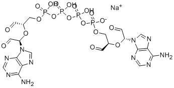 P1,P4-DI(ADENOSINE-5') TETRAPHOSPHATE, PERIODATE OXIDIZED SODIUM SALT,112968-03-3,结构式