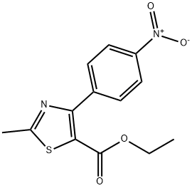 2-METHYL-4-(4-NITROPHENYL)-5-THIAZOLECARBOXYLIC ACID ETHYL ESTER 结构式