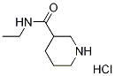 N-乙基哌啶-3-甲酰胺盐酸, 112989-90-9, 结构式