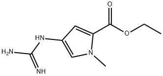 1H-Pyrrole-2-carboxylicacid,4-[(aminoiminomethyl)amino]-1-methyl-,ethyl Structure