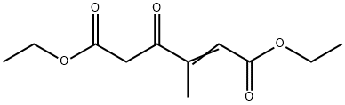 2-Hexenedioic acid, 3-methyl-4-oxo-, diethyl ester Structure