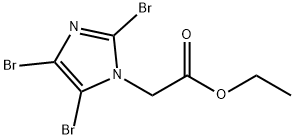 ETHYL 2-(2,4,5-TRIBROMO-1H-IMIDAZOL-1-YL)ACETATE 化学構造式