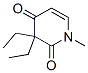 3,3-Diethyl-1-methyl-2,4(1H,3H)-pyridinedione,1130-18-3,结构式