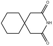 3-アザスピロ[5.5]ウンデカン-2,4-ジオン 化学構造式