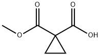 1,1-Cyclopropanedicarboxylic acid monomethyl ester Structure