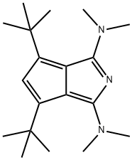 2-Azapentalene, 1,3-bis(dimethylamino)-4,6-di-tert-butyl- 化学構造式