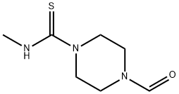 1-Piperazinecarbothioamide,4-formyl-N-methyl-(9CI) 化学構造式