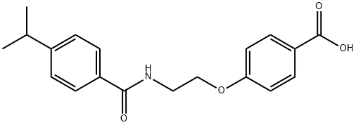 4-(2-(4-isopropylbenzamido)ethoxy)benzoic acid Structure