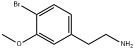 2-(3-甲氧基-4-溴苯基)乙胺 结构式