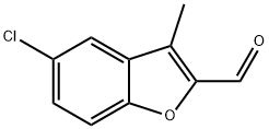 2-Benzofurancarboxaldehyde, 5-chloro-3-methyl- Struktur