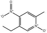 5-エチル-2-メチル-4-ニトロピリジン1-オキシド 化学構造式