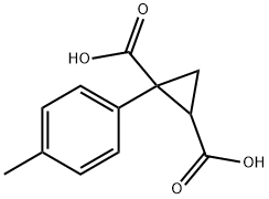 1,2-Cyclopropanedicarboxylic acid, 1-(4-methylphenyl)- Structure