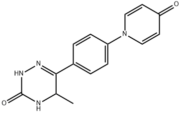 ,5-Dihydro-5-methyl-6-[4-(4-oxo-1(4H)-pyridinyl)phenyl]-1,2,4-triazin-3(2H)-one Structure