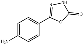 5-(4-氨基苯基)-1,3,4-噁二唑-2-醇 结构式