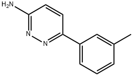 3-Pyridazinamine, 6-(3-methylphenyl)- Structure