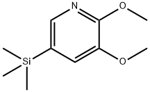 2,3-Dimethoxy-5-(trimethylsilyl)pyridine Structure