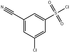 3 -氯- 5 -氰基苯- 1 -磺酰氯,1131397-77-7,结构式
