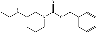 Benzyl 3-(ethylamino)piperidine-1-carboxylate Struktur