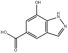 7-羟基-1氢-吲唑-5-羧酸, 1131605-20-3, 结构式
