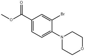 3-溴-4-(4-吗啉基)苯甲酸甲酯, 1131622-56-4, 结构式