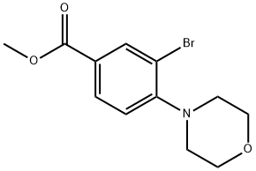 Methyl 3-Bromo-4-morpholinobenzoate Struktur