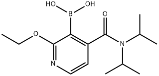 4-(二异丙基氨基甲酰)-2-乙氧基吡啶-3-基硼酸,1131735-94-8,结构式
