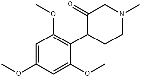 1-甲基-4-(2,4,6-三甲氧基苯基)-3-哌啶酮,113225-10-8,结构式