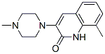 8-methyl-3-(4-methyl-1-piperazinyl)-2(1H)-quinolinone Structure