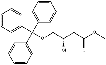 BUTANOIC ACID, 3-HYDROXY-4-(TRIPHENYLMETHOXY)-, METHYL ESTER, (S) 化学構造式