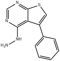 4-HYDRAZINO-5-PHENYLTHIENO[2,3-D]PYRIMIDINE Struktur