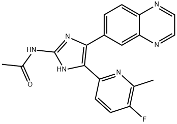 AcetaMide, N-[5-(5-fluoro-6-Methyl-2-pyridinyl)-4-(6-quinoxalinyl)-1H-iMidazol-2-yl]-|