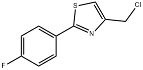 4-(氯甲基)-2-(4-氟苯基)噻唑, 113264-13-4, 结构式