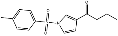 3-ブタノイル-1-トシルピロール 化学構造式
