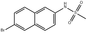 N-(6-溴萘-2-基)甲烷磺酰胺, 1132940-86-3, 结构式