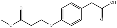 2-(4-(3-甲氧基-3-氧代丙氧基)苯基)乙酸,1133000-89-1,结构式