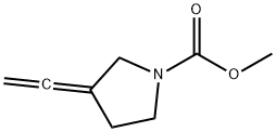 1-Pyrrolidinecarboxylicacid,3-ethenylidene-,methylester(9CI) 结构式